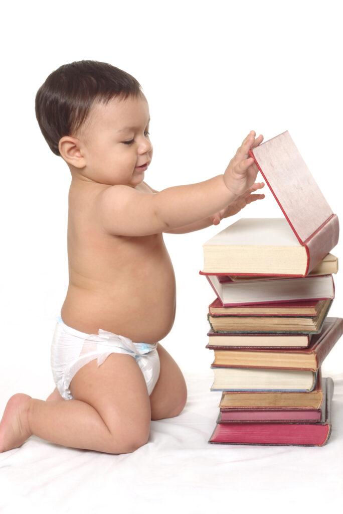 baby and books